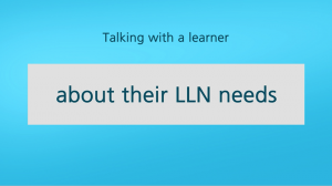 Lln Input Practical LLN tips for trainers and assessors – Ideas That Work